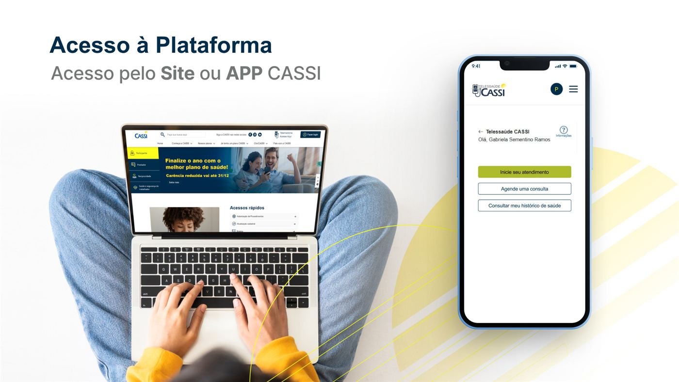 Accessing the platform via the website or the CASSI app